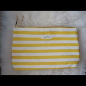 Leather Canvas Cosmetic Bag Makeup Purse Pouch